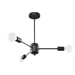Żyrandol LANGO 3 czarny SL.1021 SOLLUX LIGHTING