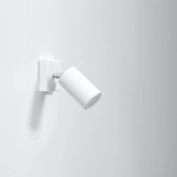Kinkiet RING biały z włącznikiem SL.1024 SOLLUX LIGHTING