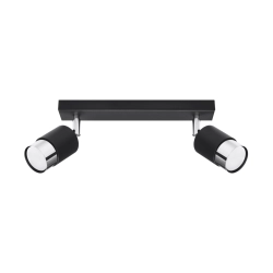 Plafon NERO 2 czarny/chrom SL.1065 SOLLUX LIGHTING