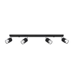 Plafon NERO 4 czarny/chrom SL.1067 SOLLUX LIGHTING