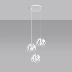 Lampa wisząca TULOS 3P biała SL.1084 SOLLUX LIGHTING