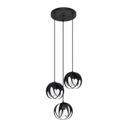 Lampa wisząca TULOS 3P czarna SL.1088 SOLLUX LIGHTING