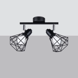 Plafon ARTEMIS 2 czarny SL.1106 SOLLUX LIGHTING
