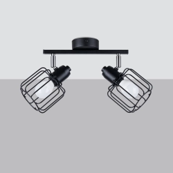 Plafon BELUCI 2 czarny SL.1115 SOLLUX LIGHTING