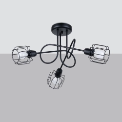 Żyrandol BELUCI 3S czarny SL.1118 SOLLUX LIGHTING