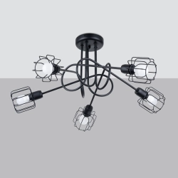 Żyrandol BELUCI 5S czarny SL.1119 SOLLUX LIGHTING