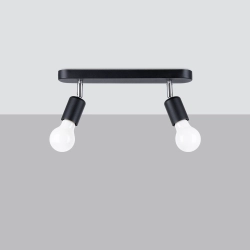 Plafon FORNES 2 czarny SL.1121 SOLLUX LIGHTING