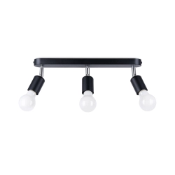 Plafon FORNES 3 czarny SL.1122 SOLLUX LIGHTING