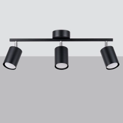 Plafon LEMMI 3 czarny SL.1128 SOLLUX LIGHTING