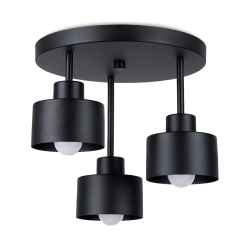Plafon SAVAR 3 czarny SL.1131 SOLLUX LIGHTING