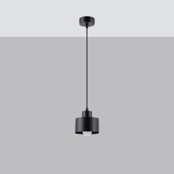 Lampa wisząca SAVAR 1 czarna SL.1132 SOLLUX LIGHTING