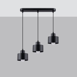Lampa wisząca SAVAR 3 czarna SL.1133 SOLLUX LIGHTING
