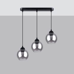 Lampa wisząca ALINO 3 czarna SL.1142 SOLLUX LIGHTING