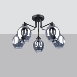 Żyrandol FILLAN 5 czarny SL.1145 SOLLUX LIGHTING