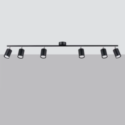 Plafon LEMMI 6L czarny SL.1169 SOLLUX LIGHTING