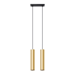 Lampa Wisząca LAGOS 2 złoty połysk SL.1241 SOLLUX LIGHTING