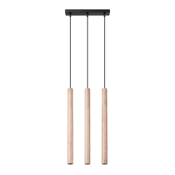 Lampa wisząca PASTELO 3L drewno SL.1267 SOLLUX LIGHTING
