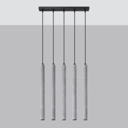 Lampa wisząca PASTELO 5L beton SL.1274 SOLLUX LIGHTING