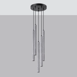 Lampa wisząca PASTELO 5P beton SL.1275 SOLLUX LIGHTING