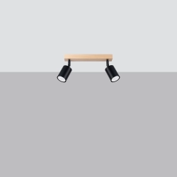 Plafon VERDO 2 czarny SL.1291 SOLLUX LIGHTING