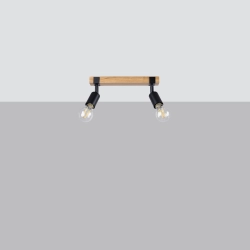 Plafon ZUCA 2 czarny SL.1296 SOLLUX LIGHTING