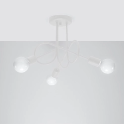 Żyrandol LOOP 3 biały SL.1431 SOLLUX LIGHTING