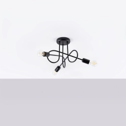 Żyrandol LOOP 3 czarny SL.1434 SOLLUX LIGHTING