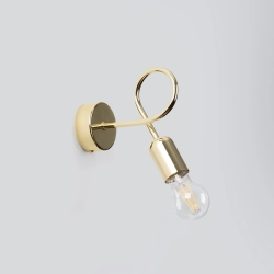 Kinkiet LOOP złoty połysk SL.1436 SOLLUX LIGHTING