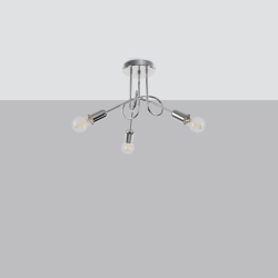 Żyrandol LOOP 3 chrom SL.1440 SOLLUX LIGHTING