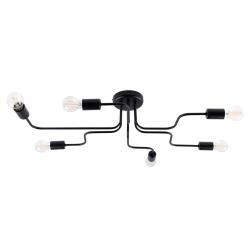 Żyrandol VECTOR 6 czarny SL.1447 SOLLUX LIGHTING Żyrandol VECTOR 6 czarny SL.1447 SOLLUX LIGHTING