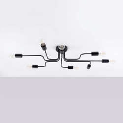 Żyrandol VECTOR 8 czarny SL.1448 SOLLUX LIGHTING Żyrandol VECTOR 8 czarny SL.1448 SOLLUX LIGHTING