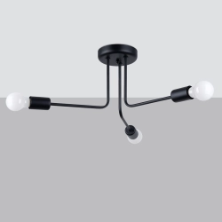 Żyrandol NORAH 3 czarny SL.1450 SOLLUX LIGHTING