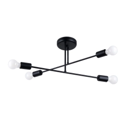 Żyrandol NORAH 4 czarny SL.1451 SOLLUX LIGHTING