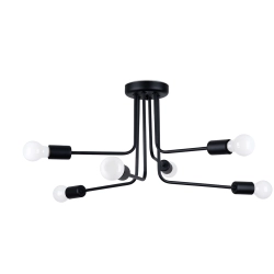 Żyrandol NORAH 6 czarny SL.1452 SOLLUX LIGHTING