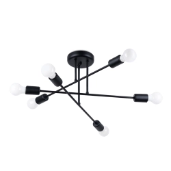 Żyrandol NORAH 6R czarny SL.1453 SOLLUX LIGHTING