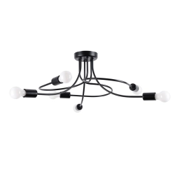 Żyrandol LEVAR 6 czarny SL.1456 SOLLUX LIGHTING
