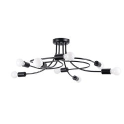 Żyrandol LEVAR 8 czarny SL.1457 SOLLUX LIGHTING