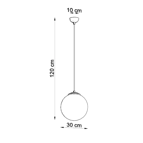 Lampa wisząca UGO 30 chrom SL.0264 SOLLUX LIGHTING