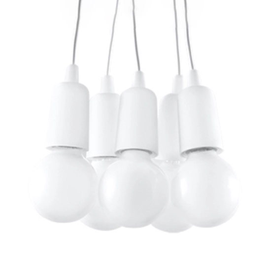 Lampa wisząca DIEGO 5 biała SL.0571 SOLLUX LIGHTING