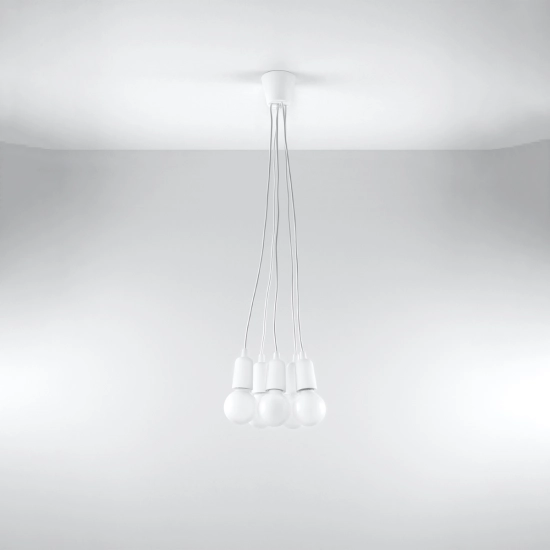 Lampa wisząca DIEGO 5 biała SL.0571 SOLLUX LIGHTING