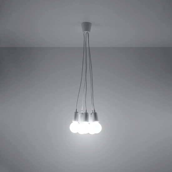Lampa wisząca DIEGO 5 biała SL.0571 SOLLUX LIGHTING