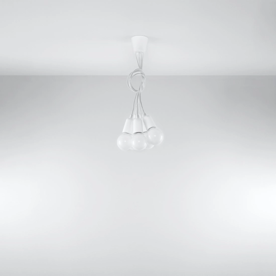 Lampa wisząca DIEGO 5 biała SL.0571 SOLLUX LIGHTING