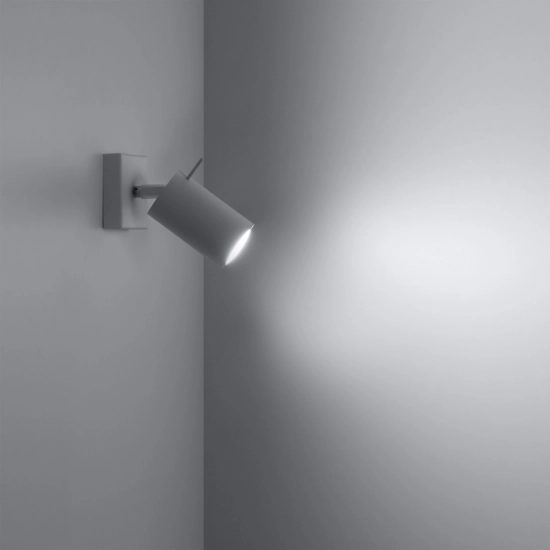 Kinkiet RING biały z włącznikiem SL.1024 SOLLUX LIGHTING