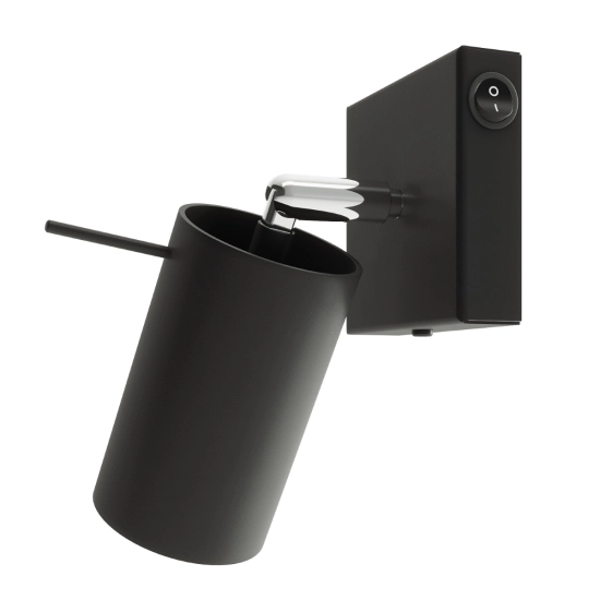 Kinkiet RING czarny z włącznikiem SL.1049 SOLLUX LIGHTING