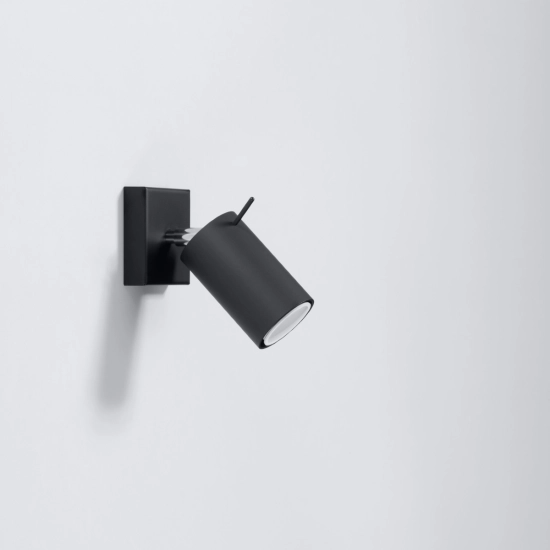 Kinkiet RING czarny z włącznikiem SL.1049 SOLLUX LIGHTING