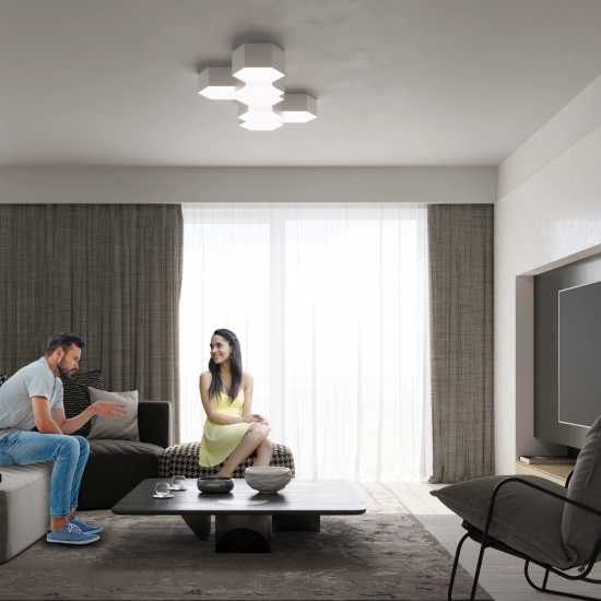 Plafon SUNDE 15 biały SL.1058 SOLLUX LIGHTING
