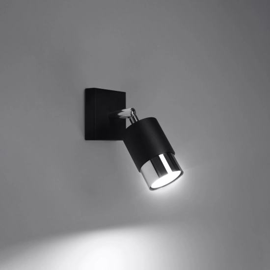 Kinkiet NERO czarny/chrom SL.1064 SOLLUX LIGHTING