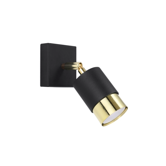 Kinkiet NERO czarny/złoty SL.1069 SOLLUX LIGHTING