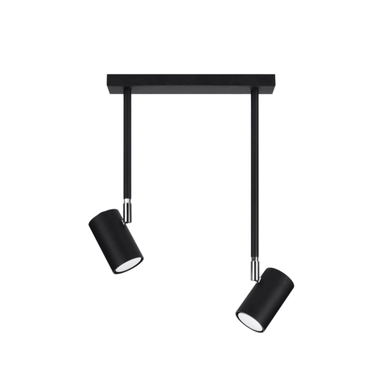 Plafon NORANO 2 czarny SL.1075 SOLLUX LIGHTING