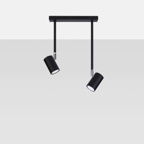 Plafon NORANO 2 czarny SL.1075 SOLLUX LIGHTING